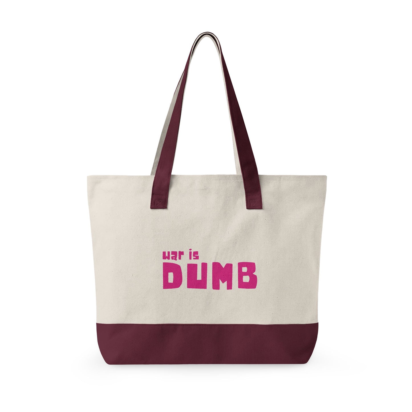 War is Dumb Canvas Tote