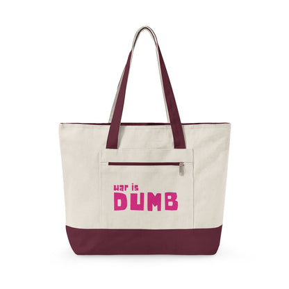 War is Dumb Canvas Tote