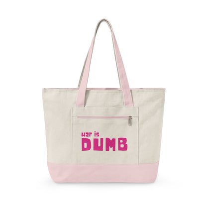 War is Dumb Canvas Tote