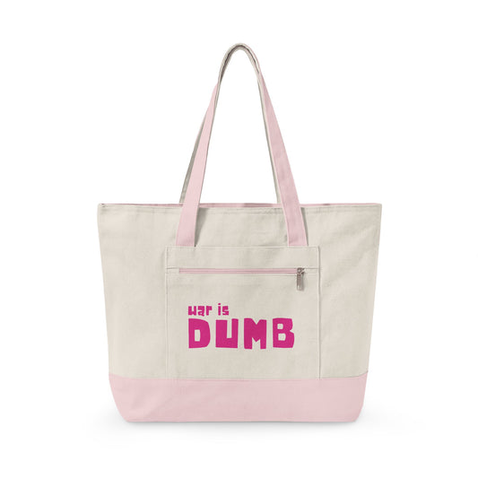 War is Dumb Canvas Tote