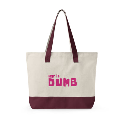 War is Dumb Canvas Tote