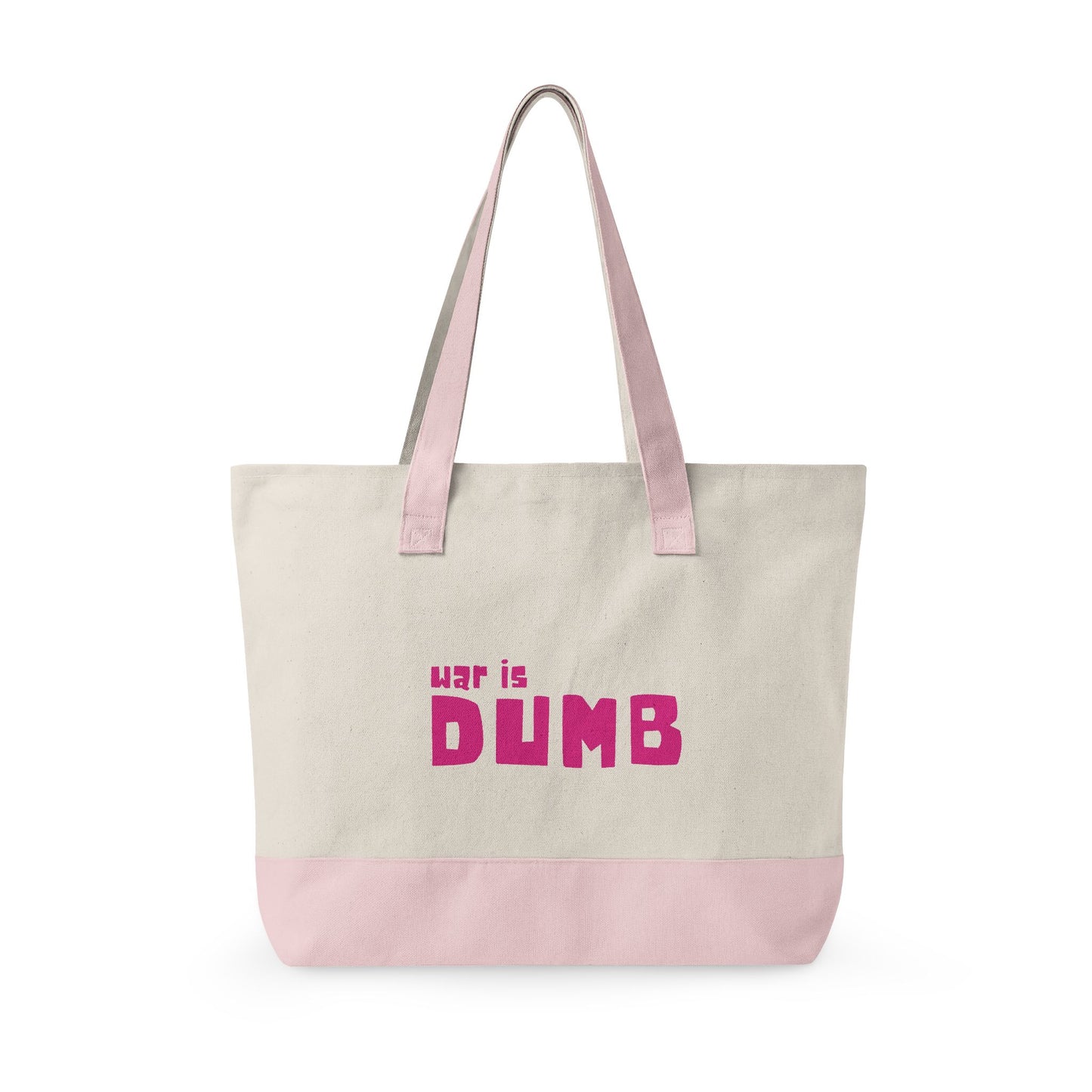 War is Dumb Canvas Tote